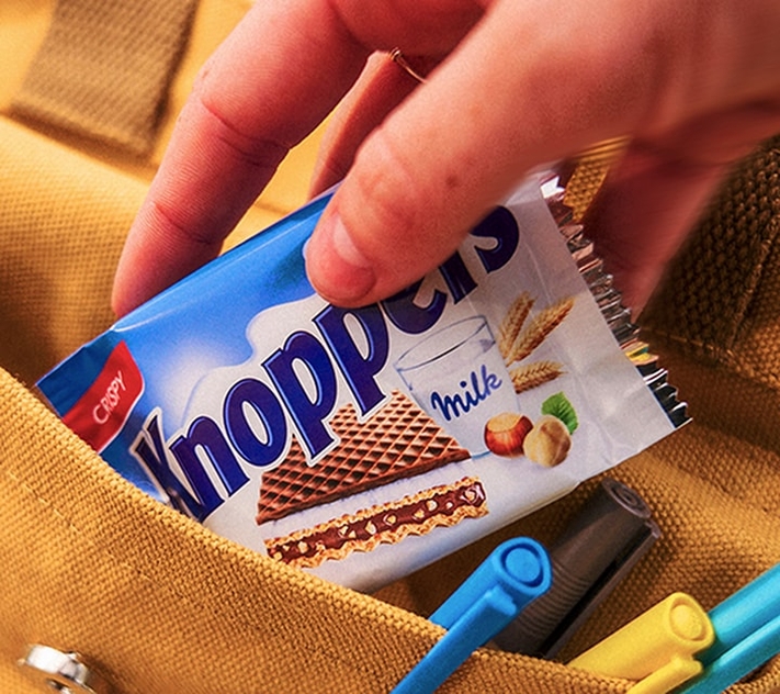 Knoppers
– the tasty in-between snack