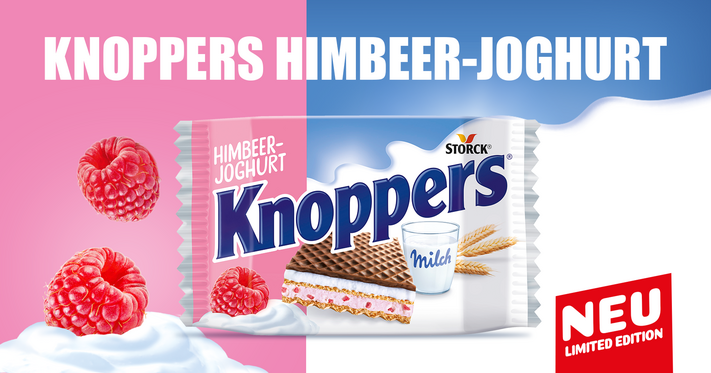 Sommer trifft Knoppers: Die neue Limited Edition Himbeer-Joghurt