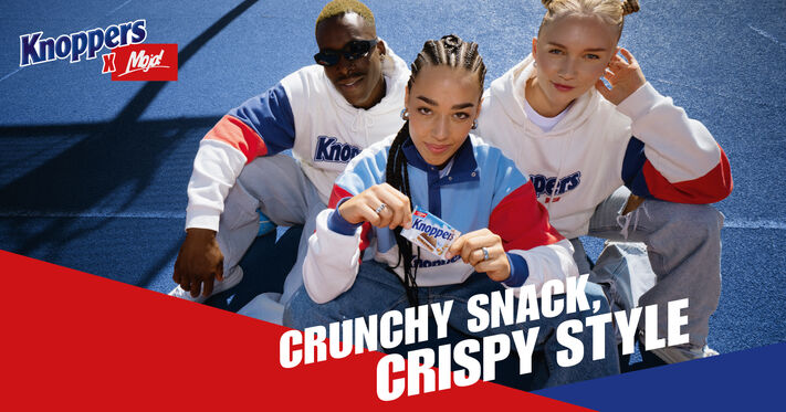 Knoppers x Mojo: Crunchy Snack, Crispy Style!